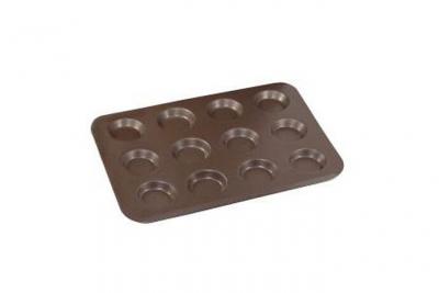 GOBEL  228310 Plaque de 12 Mini-Tartelettes Anti-Adh&eacute;rent