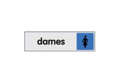 NODATA Plaquette signal&eacute;tique plexiglas de couleur pictogramme femme