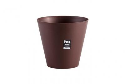 PLASTIKEN  pot de fleurs c&ocirc;ne tes - 26 cm - bronze PLA8412524118291