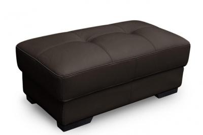 VENTE UNIQUE Vente-unique Pouf en cuir METROPOLITAN II - Marron