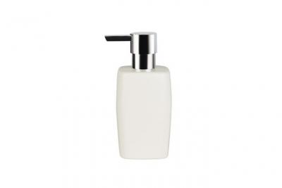  Distributeur de savon C&eacute;ramique retro Blanc - Blanc - Spirella
