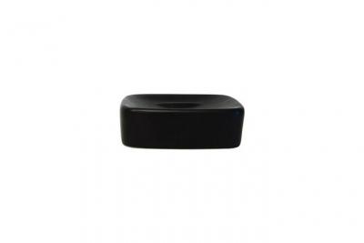 Retro porte savon - 3,5x10,5x10,5cm - noir