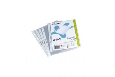 REXEL  Pochettes Transparentes A5 Premium, 80microns, Lot De 100