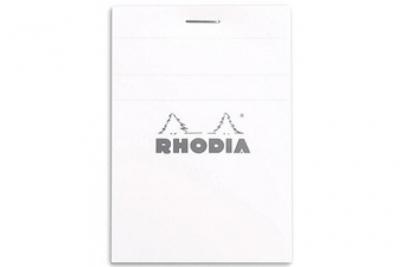  RHODIA Lot de 10 Blocs agraf&eacute; No. 11, format A7, quadrill&eacute; 5x5, blanc