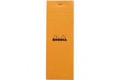 RHODIA Bloc-notes agraf&eacute; petits carreaux,  (7,4 x 21 cm, 160 pages)