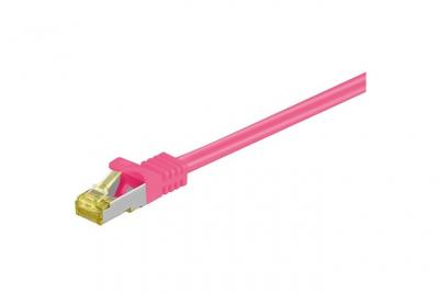 GOOBAY  RJ-45 CAT7 0.5m c&acirc;ble de r&eacute;seau Magenta 0,5 m S/FTP (S-STP)
