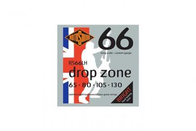 ROTOSOUND  Rs66lh Drop Zone - Jeu De Cordes Basse - 65-130