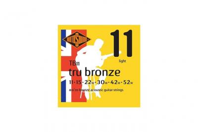 ROTOSOUND TB11 Tru Bronze - Jeu de cordes guitare acoustique - 11-52