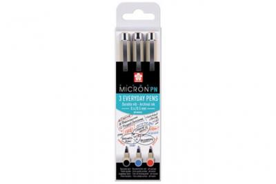 MANUTAN SAKURA Feutre fineliner Pigma Micron PN, kit de 3 Bureau