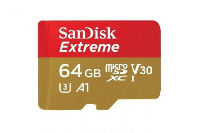 SANDISK  extreme 64go micro sdxc uhs-i u3 a1 100mo/s
