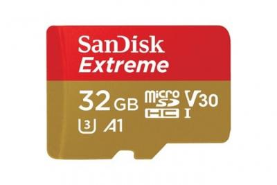 SANDISK  Micro Sdhc Actionsc 32gb 2x Extreme Memory Card Multicolore