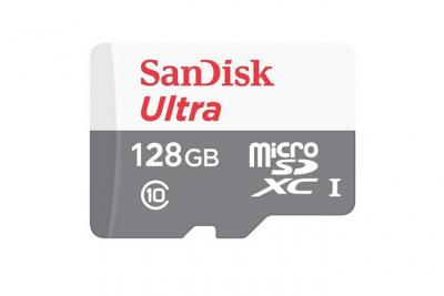 SANDISK  ultra 128go micro sd sdxc class 10 uhs-i 80mb/s sdsquns-128g