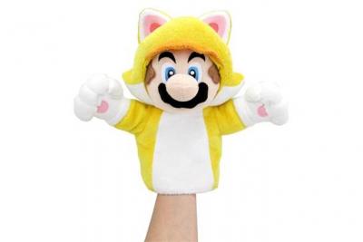Nintendo Pl&uuml;schfigur Handpuppe Mario Katze (25cm)
