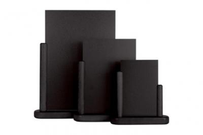 SECURIT ardoise de table noir laqu&eacute; A4 