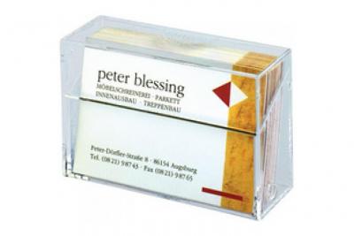 SIGEL Bo&icirc;te pour cartes de visite, plastique dur