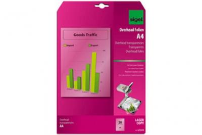 SIGEL  LF619 - 125 microns - A4 (210 x 297 mm) 20 feuille(s) transparents OHP