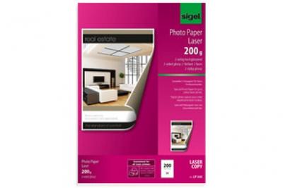 SIGEL  Lp344 Papier Photo Laser/Copieur, A4, 200 G, 200 Feuilles