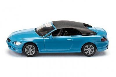 SIKU  BMW 645i Cabriolet 8,7 x 3,7 cm bleu acier/noir (1007)