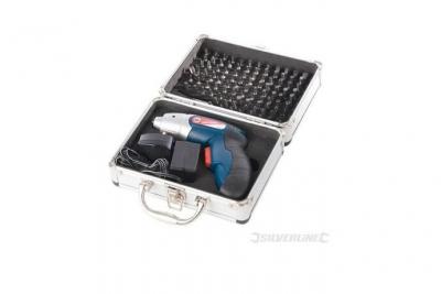 SILVERLINE Tournevis sans fil 3,6 v, coffret 104 pcs, 3.6 v