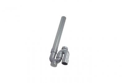 SOMATHERM Siphon pour MAL/Diam 40 mm/Sortie Verticale 2 Bouchons de d&eacute;gorgement