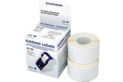 SEIKO  Instruments SLP-2RLH - Blanc - 28 x 89 mm 520 &eacute;tiquette(s) (2 rouleau(x) x 260 &eacute;tiquettes adresses - pour Smart Label Printer 100, 120, 200, 220, 240