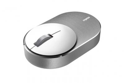 RAPOO  Souris optique mini sans fil Multi-Mode M-600 Silencieuse Blanc 