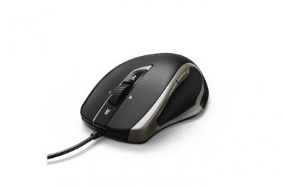 HAMA  ""Torino pouces - Souris - optique - 6 boutons - filaire - USB - noir, argent 