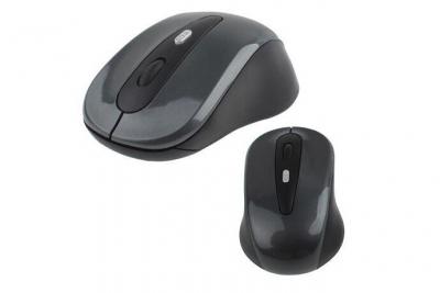 YONIS Souris Sans Fils Universelle Optique 2600 Dpi 2.4 Ghz USB Plug & Play Gris Fonc&eacute; -  