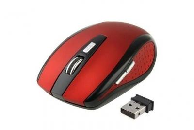 YONIS Souris Sans Fils Universelle Optique 2600 Dpi 2.4 Ghz USB Plug & Play Rouge -  