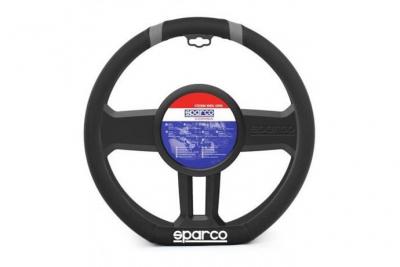 GENERIQUE Sparco couvre-volant - pour volant de type m&eacute;plat - m&eacute;plat et liser&eacute; gris 
