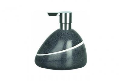  Spirella distributeur de savon etna - 14,5x13,5x8,5cm - gris