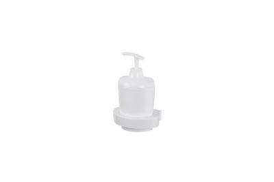 SPIRELLA  distributeur de savon lemon - 11x8,5x16cm - blanc