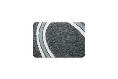 SPIRELLA Tapis de bain Microfibre curve 60x90cm Gris - Gris - 