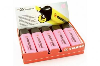 STABILO Surligneur  BOSS ORIGINAL - Lot x 10 surligneurs fluo - Rose