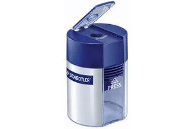 STAEDTLER  Taille-crayon avec r&eacute;servoir, rond, argent&eacute;