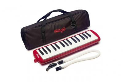 STAGG  MELOSTA32RD Melodica 32 touches avec &eacute;tui Rouge