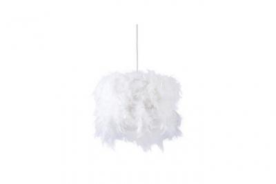  Suspension en plumes 30x20 cm e27 40 w blanc