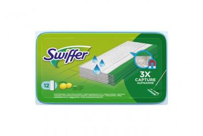 SWIFFER   wet lingettes nettoyantes, recharge, contenu: 12 noir