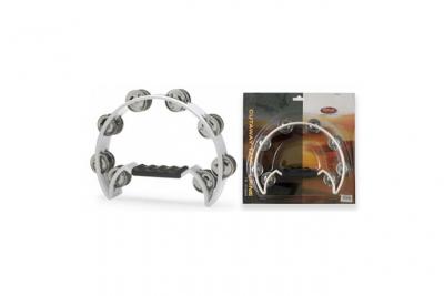 STAGG Tambourin blanc Demi lune avec cymbalettes TAB-2 WH