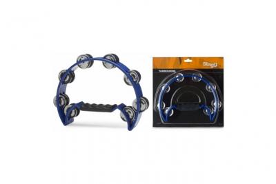 STAGG Tambourin  Tab-2 Bl - Bleu Demi Lune Avec Cymbalettes