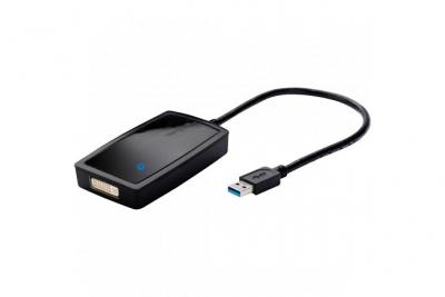 TARGUS Multi Monitor Adapter - Adaptateur vid&eacute;o - USB type A m&acirc;le pour DVI-I femelle - noir