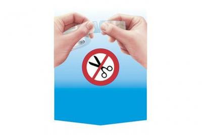 TESA Rouleau adh&eacute;sif d&eacute;chirable &agrave; la main  Film Crystal 