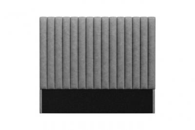 VENTE UNIQUE T&ecirc;te de lit coutures verticales - 170cm - Tissu - Gris- SARAH