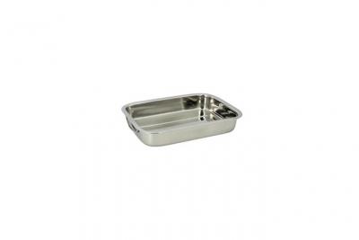 MENASTYL Plat rectangle avec poign&eacute;es inox 30 x 21 cm 4615220 - Thekitchenette