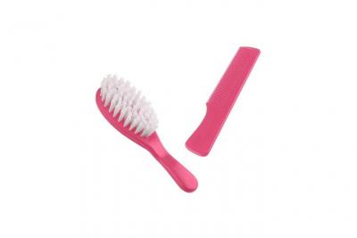 THERMOBABY  Lot de Brosse/Peigne Rose Bonbon