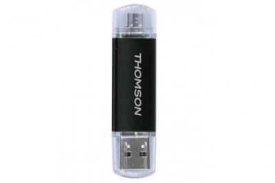THOMSON  Dual 32GB lecteur USB flash 32 Go USB Type-A 2.0 Noir, Gris - Neuf