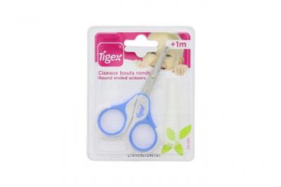 TIGEX  Ciseaux Spatul&eacute;s avec &Eacute;tui Protecteur Coloris Al&eacute;atoires
