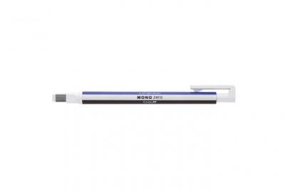 TOMBOW  Crayon Gomme Mono Zero Eraser , Blanc / Bleu/ Noir