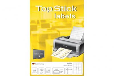 GENERIQUE Etiquettes universelle, 210 x 297 mm, blanc top stick no 8720