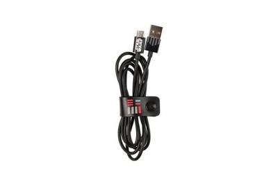  Silver Sanz - C&acirc;ble USB - Micro-USB de type B (M) pour USB (M) - 1.2 m - Darth Vader